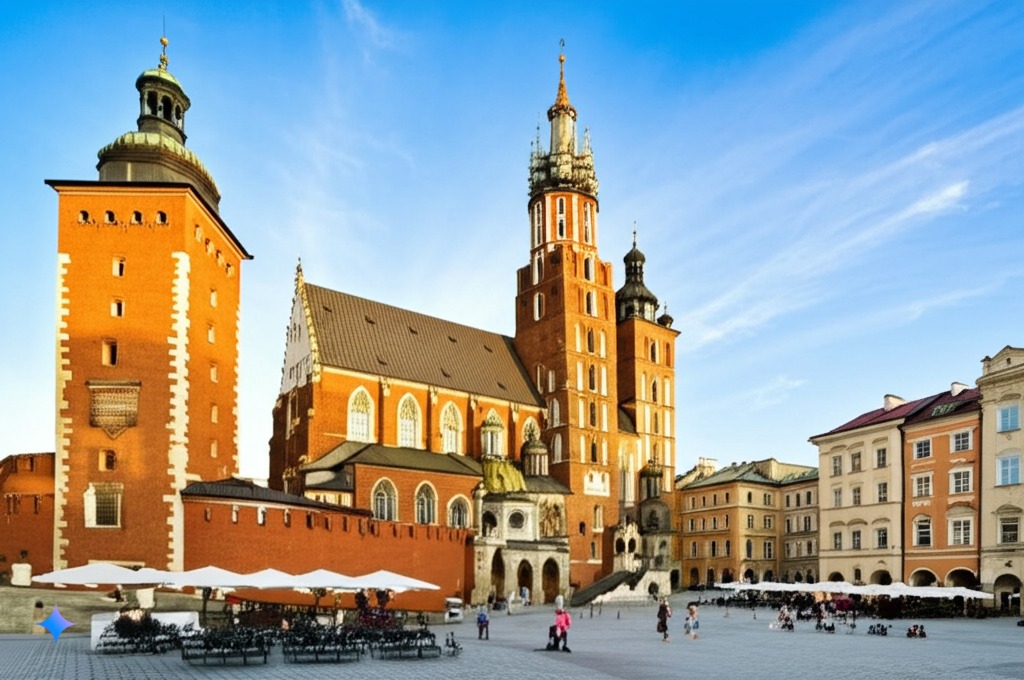 Krakow Wawel Castle & Main Square